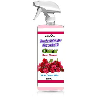                       Bacteria Killer Household Cleaner with Rose flavour 0.5 L Hand Held Sprayer  (Pack of 1)                                              