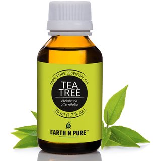                       Earth N Pure Tea Tree Essential Oil 100 Pure, Undiluted, Natural  Therapeutic Grade - Aromatherapy, Relaxation (50ML)                                              