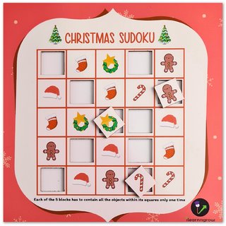                       ilearnngrow  Christmas Sudoku                                              