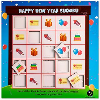                       ilearnngrow  Happy New Year Sudoku                                              