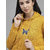 Kotty Womens Full Sleeves Hood Neck Yellow Sweatshirts