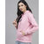 Kotty Womens Full Sleeves Hood Neck Pink Sweatshirts