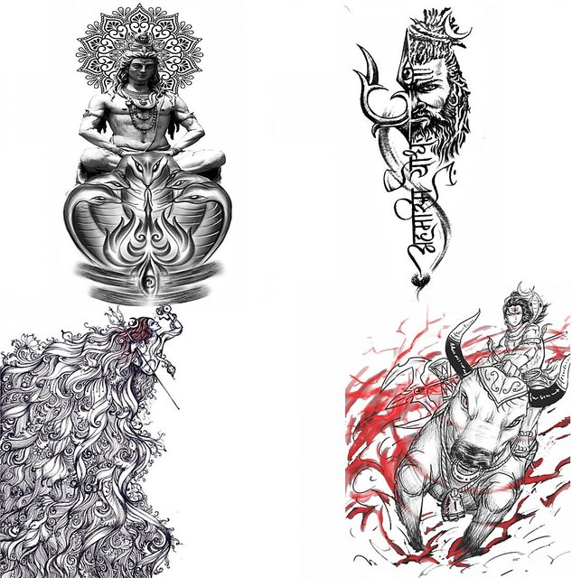 Buy Bhole Nath Most Real Stick Tattoos Combo and Best Populer design Tattoo  Combo Waterproof Men and Women Temporary body Online  399 from ShopClues