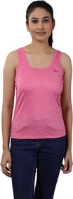 Nivcy Women Pink Tank Top/Vest Small