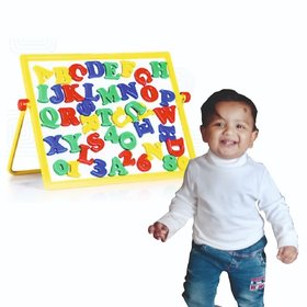 People's Choice 2 In1 Alphabets Magnetic and Writing Board Learning Toy for Preschool Kids (3+ Years)