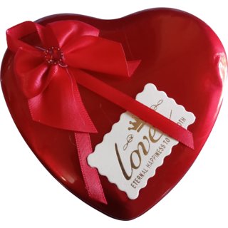 Red Love Box with Teddy and Roses