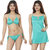 Nivcy Women Solid Satin Nightwear set's Dark Green Medium