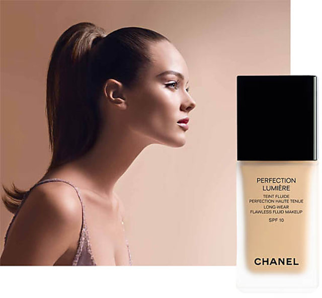 Buy CHANNEL FOUNDATION PERFECTION LUMIERE LONG WEAR FLAWLESS FLUID MAKE UP  SPF-10 - BEIGE ROSE - SHADE 12 Online - Get 17% Off