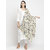 Get Wrapped Ivory Printed Scarves with Tassels for Women