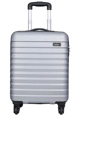 Safari Sonic 55+65 cms Anti Scratch Polycarbonate Hardsided Checkin Luggage (Silver, 65)