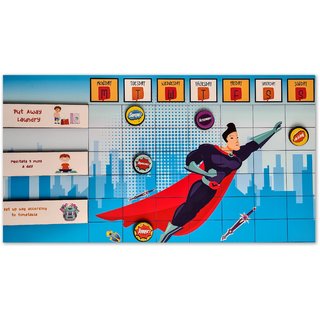 ilearnngrow Magnetic Reward Chart Super Man ilearnngrow Magnetic Reward Chart Super Man