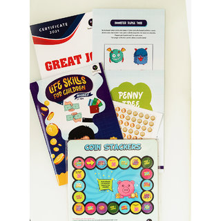                       ilearnngrow  Money book with coin stacker Combo                                              