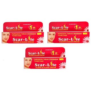                       Scar-Lite Cream For Clear Clean Skin (Pack Of 3 pcs)15 gm each                                              
