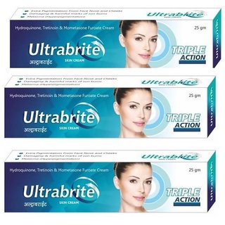 Ultrabrite Triple Action Skin Cream (Pack of 3 pcs ) 25g each Ultrabrite Triple Action Skin Cream (Pack of 3 pcs ) 25g each