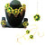 Trendchicks Fabric Flower Jewellery Set for Women  Girls (Yellow , Green)