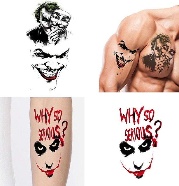 why so serious  Why so serious tattoo Small tattoos Clown tattoo