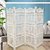 INDIA WOOD MART Wooden Room Partition for Living Room Wooden Screen Separator  Wall Partition Beautifully White Screen
