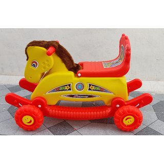 Buy OH BABY BABY PLASTIC mangoli HORSE WITH ROCKING FUNCTION AND