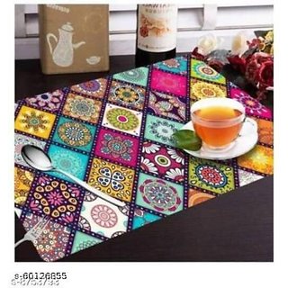 placemats set of 6 pcs/ table mat set of 6 pcs/ dining table placemat set of 6pcs/placemat set of 6 pcs(multicolour placemats set of 6 pcs/ table mat set of 6 pcs/ dining table placemat set of 6pcs/placemat set of 6 pcs(multicolour