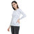 Sthree Women White Printed Round Neck Full Sleeve Cotton T-Shirt