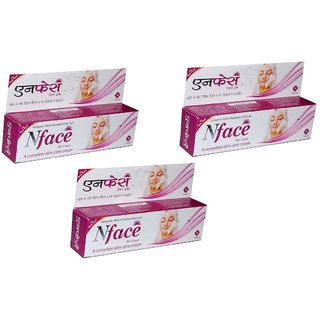                       N face Skin Fairness Cream Removing Scars Marks (PACK OF 3 PCS )15 gm                                              