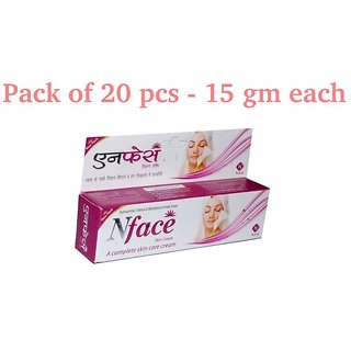                       N face Skin Fairness Cream Removing Scars Marks (PACK OF 20 PCS )15 gm                                              