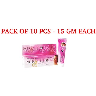Miracle Shine And Glow Cream (Pack of 10 pcs.) 15 gm each Miracle Shine And Glow Cream (Pack of 10 pcs.) 15 gm each