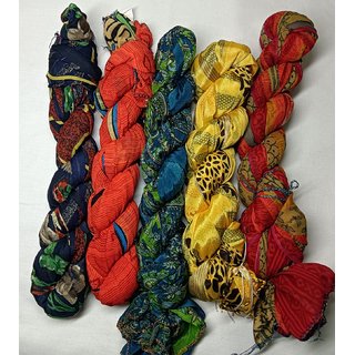 Aditi Cotton Printed Multicolor Women Dupatta 2 Meter (Pack of 5)