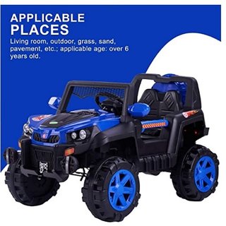                       OH BABY (6400 BATTERY JEEP)  Ride ON JEEP SUV ATV Rechargeable Battery Operated Ride-On with Remote for Kids (2 to 7 Yrs                                              