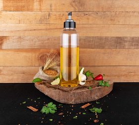 VINAYAK Food-Grade Plastic 1 litres Oil Dispenser for Cooking, Easy Flow Oil and Vinegar Bottle, Oil Pourer, Liquid Disp