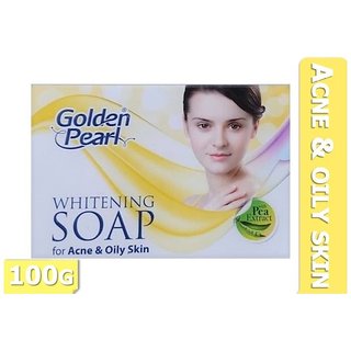                       Golden Pearl Whitening For Acne  Oil Skin Soap (100g)                                              