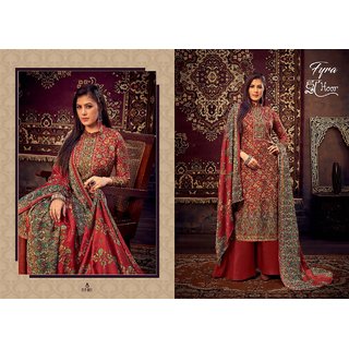 Pure Wool Spun Pashmina Kaani Print