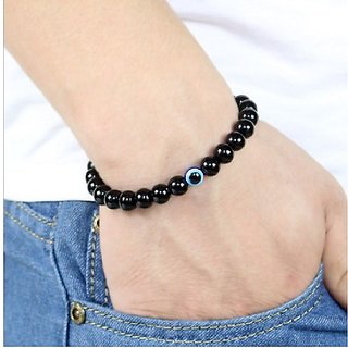                       Evil Eye Bracelet natural beads protect to evil effect  for men  women                                              