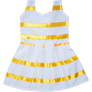 Flora Self Design Rayon Baby girls  Girls Frocks