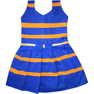 Flora Self Design Rayon Baby girls  Girls Frocks