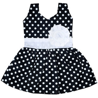                       Flora Self Design Rayon Baby girls  Girls Frocks                                              