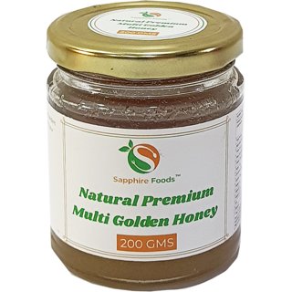                       Sapphire Food Natural Fresh Premium Quality Multi Golden Honey-200 Grm                                              