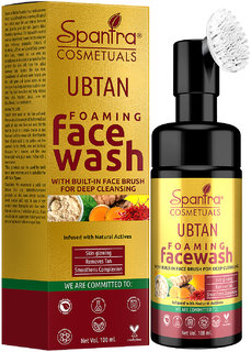 Spantra Ubtan Foaming Face Wash With Built in Silicone Face Brush, 100ml