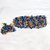 PK Accessories Short Gold and Blue veni/Artificial flowers/Gajara/Bridal Floral Accessories