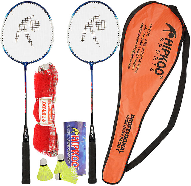 Hipkoo Sports ENTIRE (2 Racket, Pack Of 10 Shuttlecocks and Net