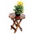 Wooden Folding Round End/Side Table/Stool for Living Room, Bedroom, Balcony Flower Pot Stool