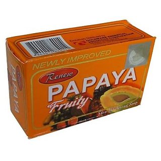                       Renew Papaya Herbal Fruity Soap For Skin Whitening - 135g                                              