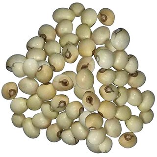                       Plantzoin White chirmi Swet gunja Abrus precatorius Dhala kaincha 51 Seeds for Puja                                              