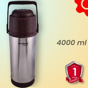 Khaitan Orfin Big Boss Thermosteel Flask (Brown, 4000ml )