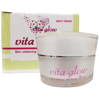                       Vita Glow Skin Whitening, Fairness Night Cream 100 Orginal  (30 g)                                              