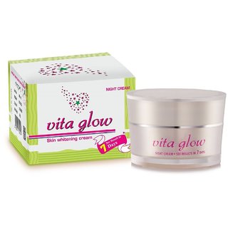                       Vita Glow Skin Whitening Night Cream - 30g                                              