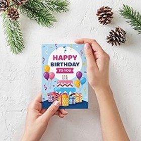 TTC- Singing Birthday Greeting Sound Voice Card For Boss, Relatives, Friends .