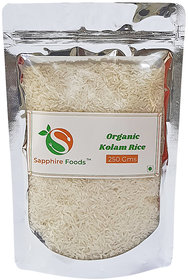 Sapphire Food Organic Kolam Rice-250 Grm