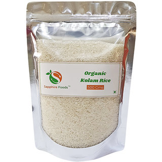 Sapphire Food Organic Kolam Rice-500 Grm