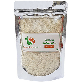 Sapphire Food Organic Kolam Rice-250 Grm